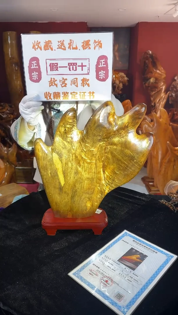 金丝楠金丝楠木随形孤品摆件272