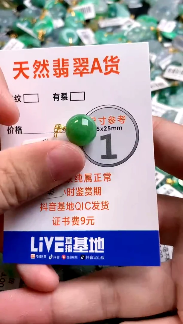 颈饰18K金镶嵌翡翠0164438223