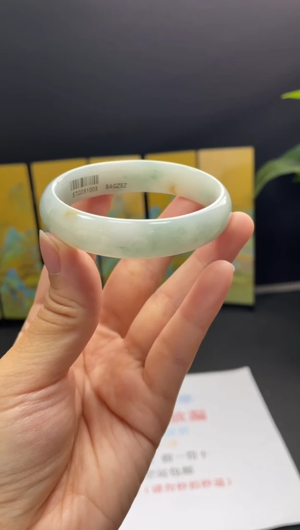 未镶嵌手镯翡翠03#天然缅甸A货翡翠手镯53-54正圈圈口（贵妃）