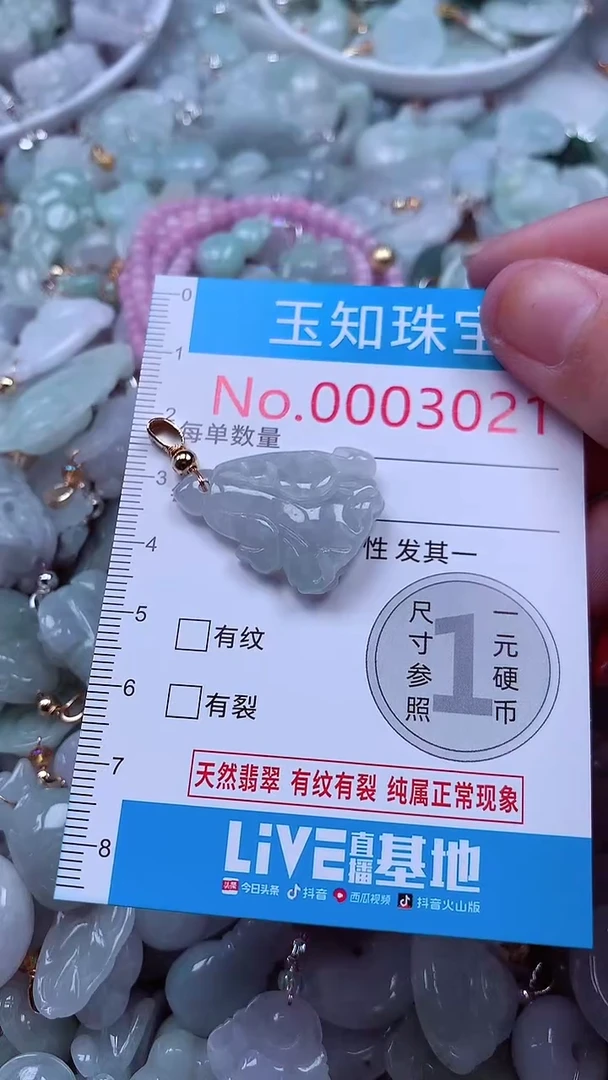 吊坠(不含链)未镶嵌翡翠3021
