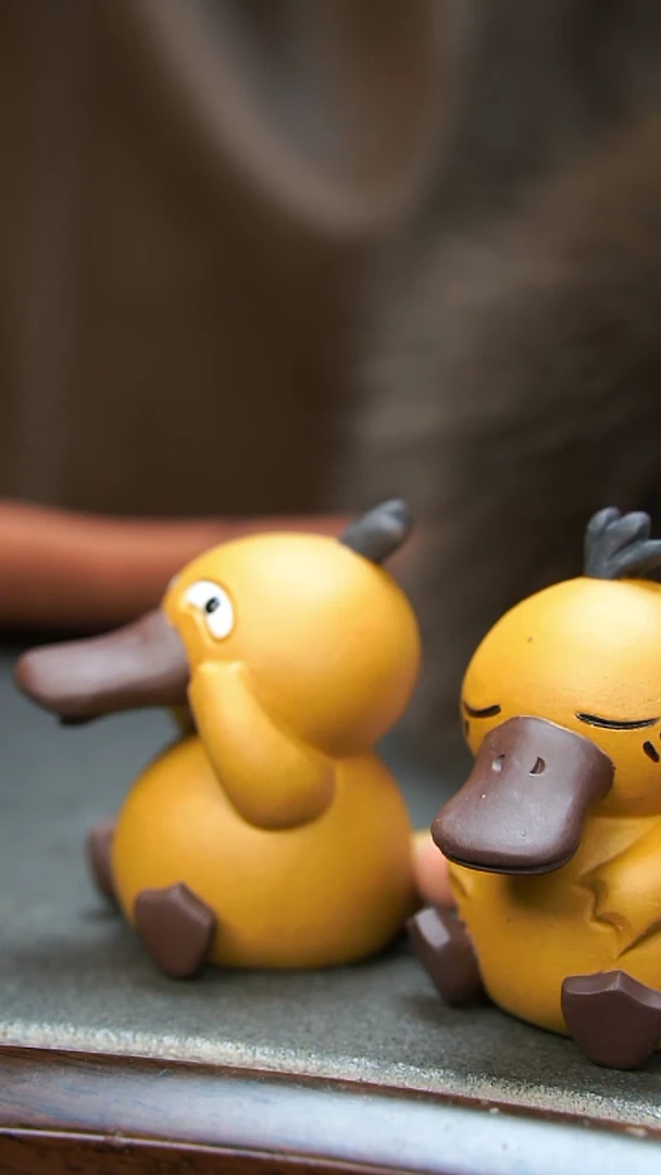 【闪购商品】紫砂茶壶柯达鸭一对茶宠