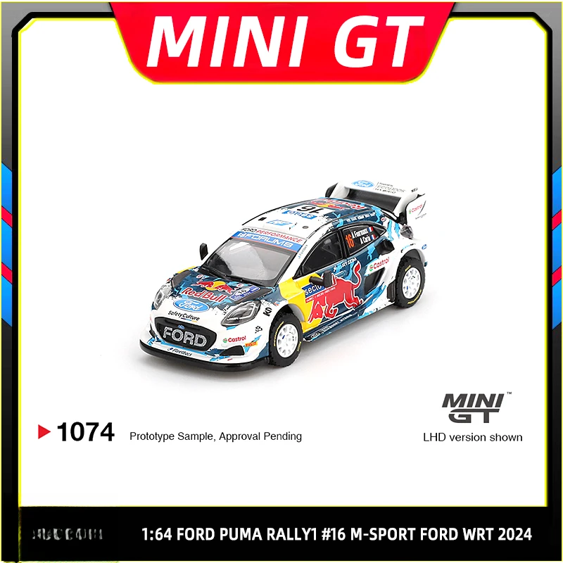 现货 MINIGT 1:64 福特红牛拉力赛 WRT #16合金汽车模型#1074
