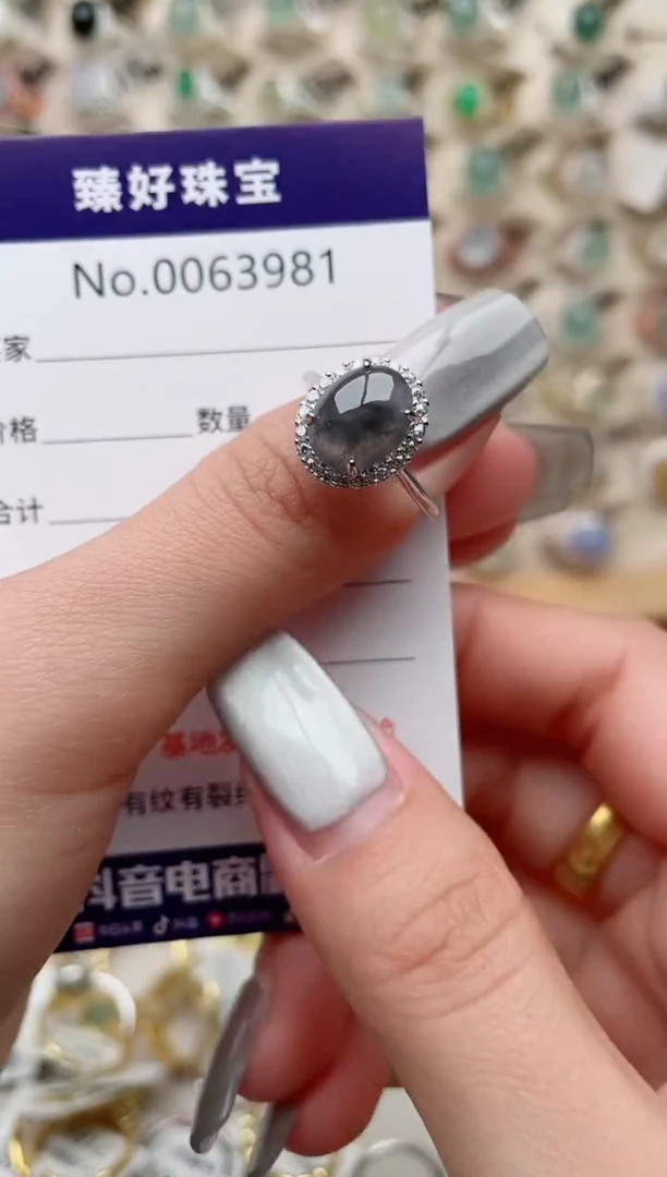 【闪购商品】翡翠戒指银S925镶嵌..........