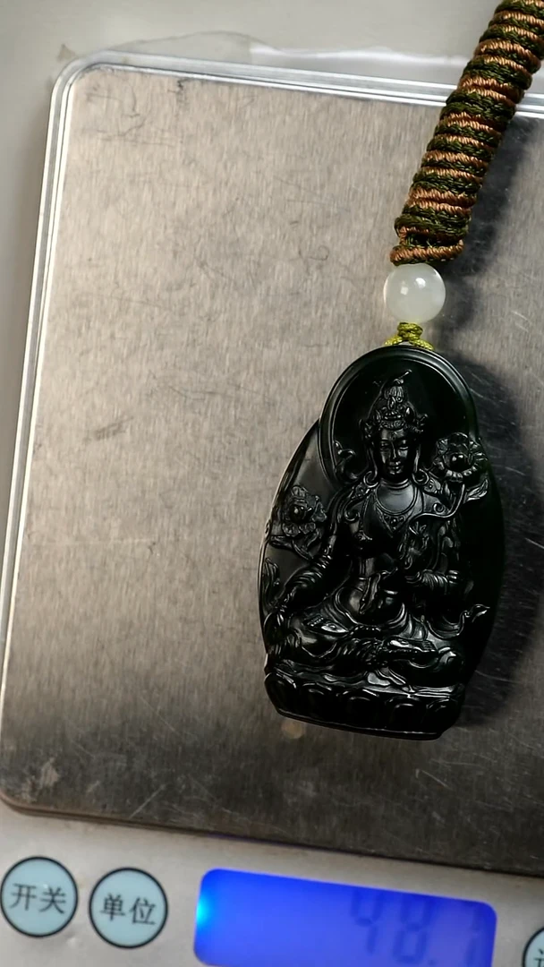 未镶嵌和田玉挂件度母