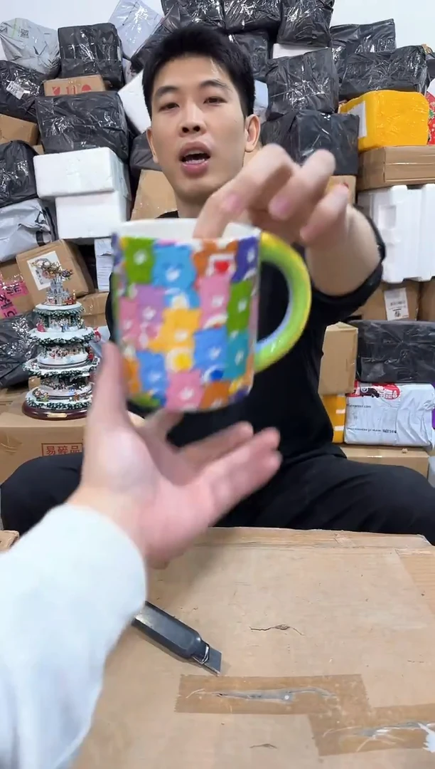 瓷片爱心熊合集马克杯