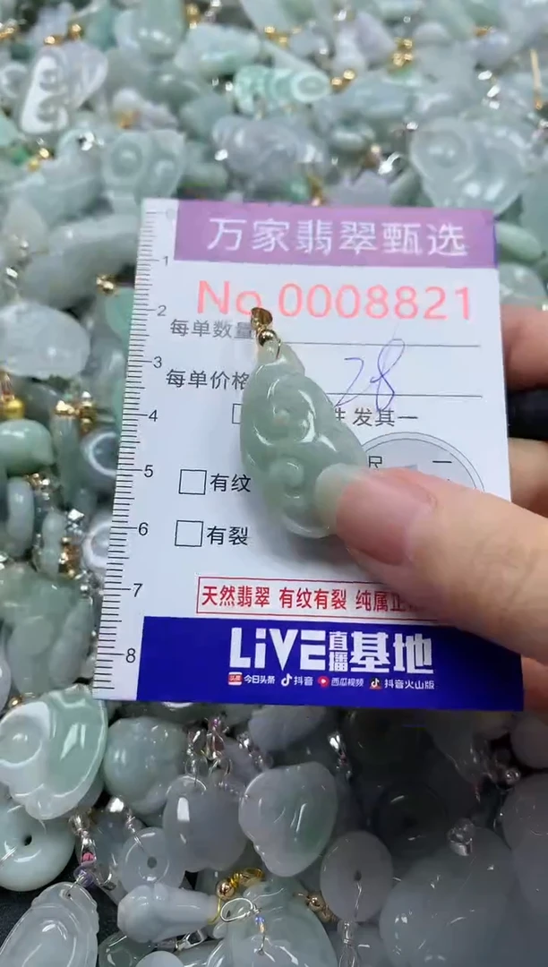 吊坠(不含链)未镶嵌翡翠8821