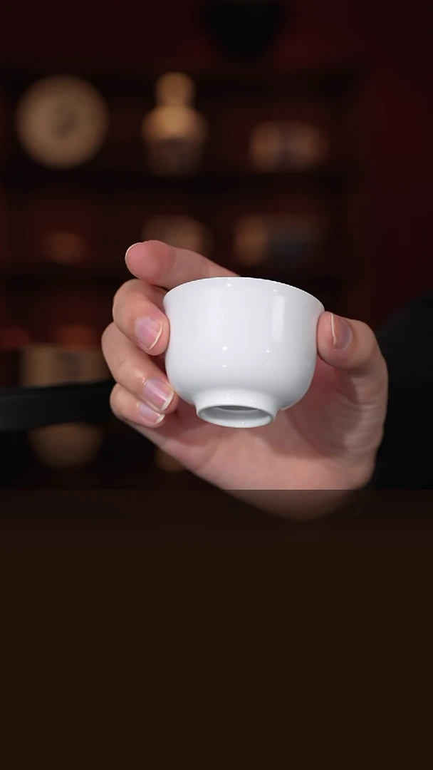 景德镇纯手工素胎薄胎杯