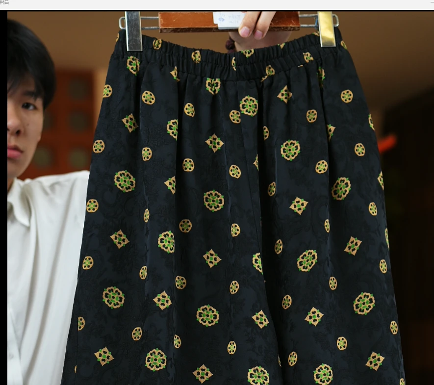 <<非遗美学>>高腰宽松时尚休闲百搭中国风裤子T1601