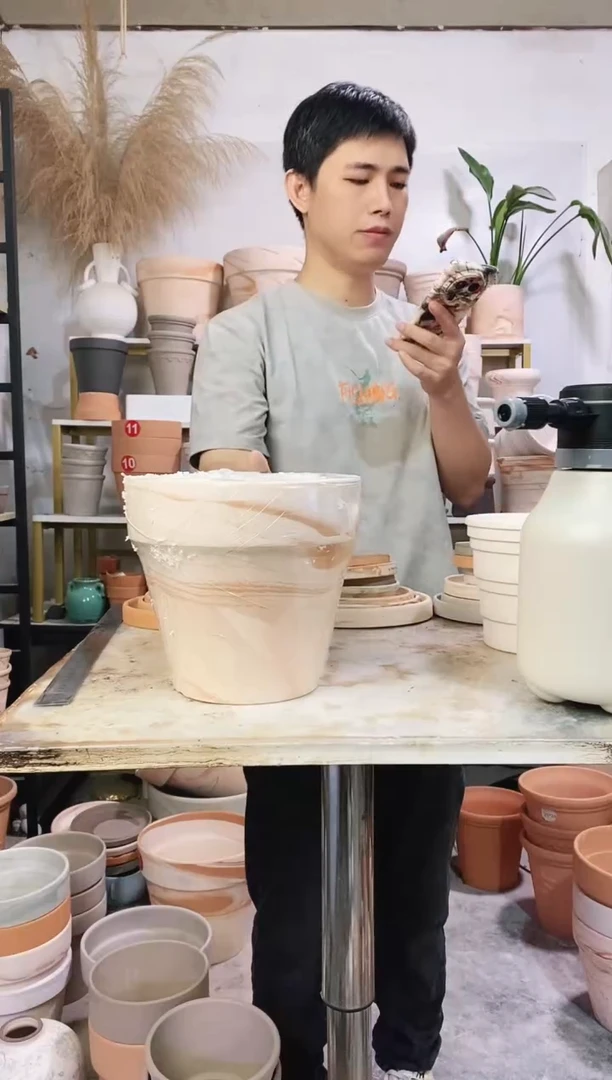 瑕疵无售后有磕碰 20*19玛奇朵 1盆1托