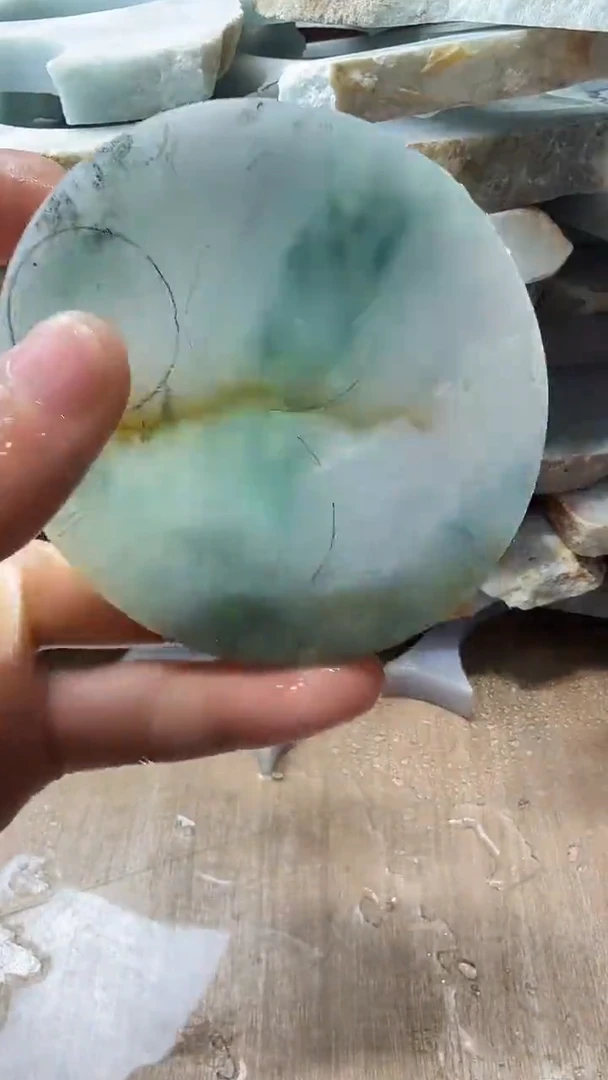 裸石翡翠天然翡翠A货花392