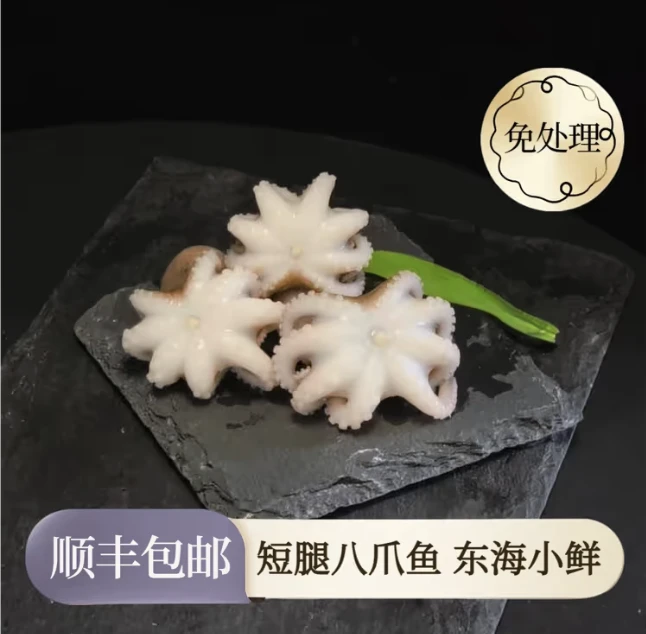 八爪鱼新鲜小章鱼海鲜水产鱼冷冻迷你大爆头