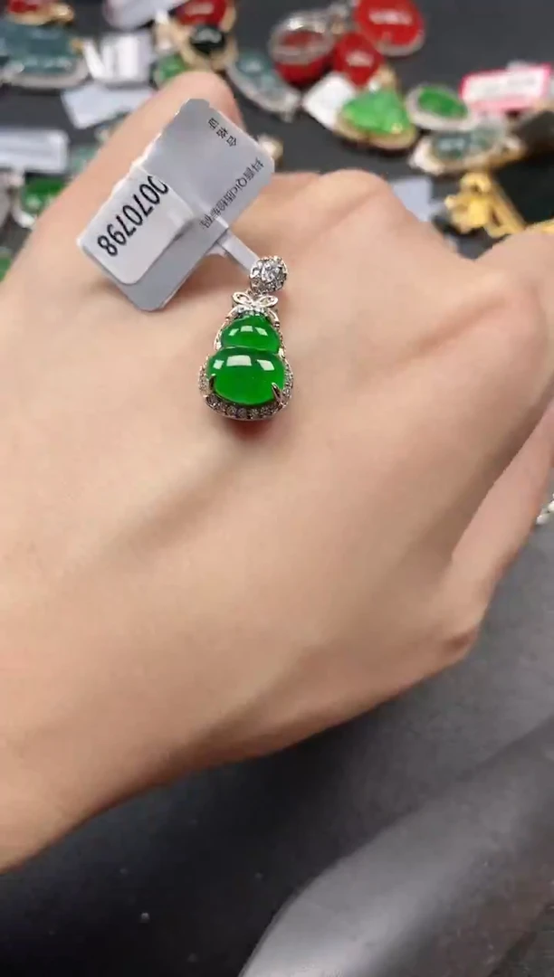 银S925镶嵌戒指翡翠51151