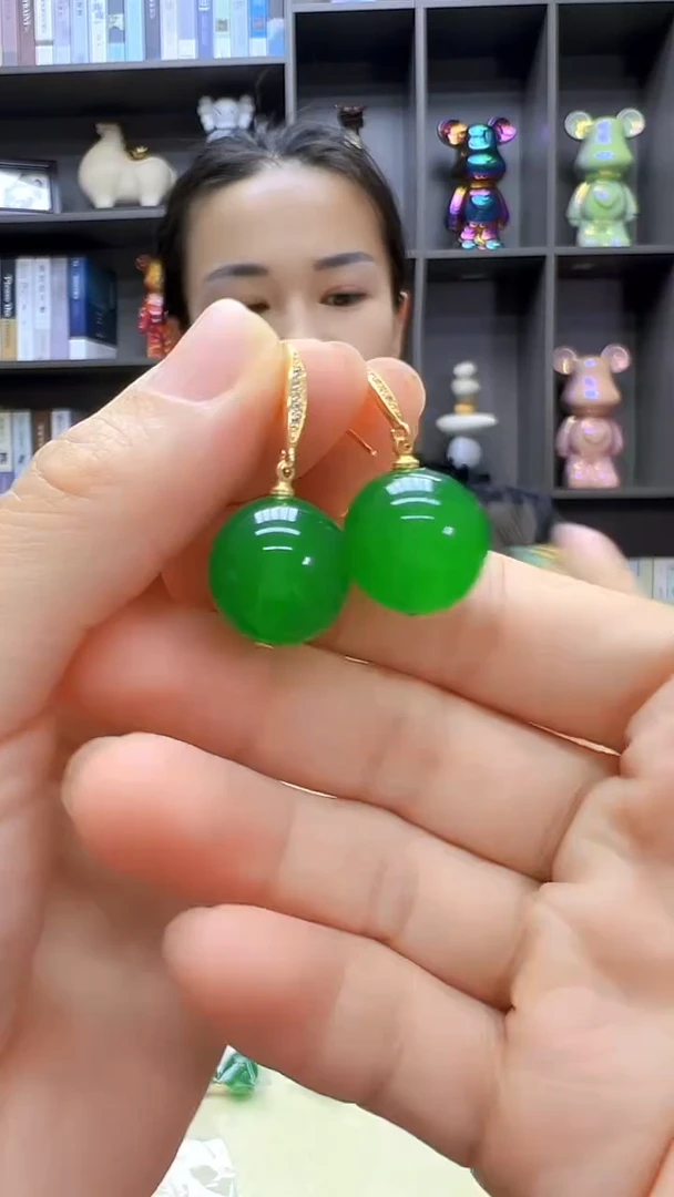 翡翠14K金镶嵌颈饰丹丹diy劲饰