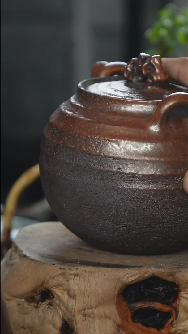 紫砂全手工提梁煮水
