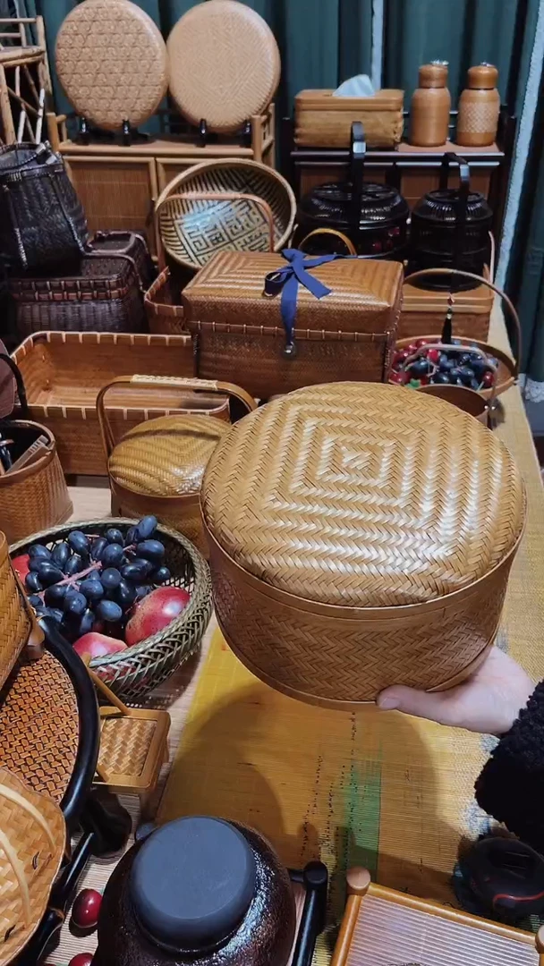 竹编工艺品茶道零配工艺品