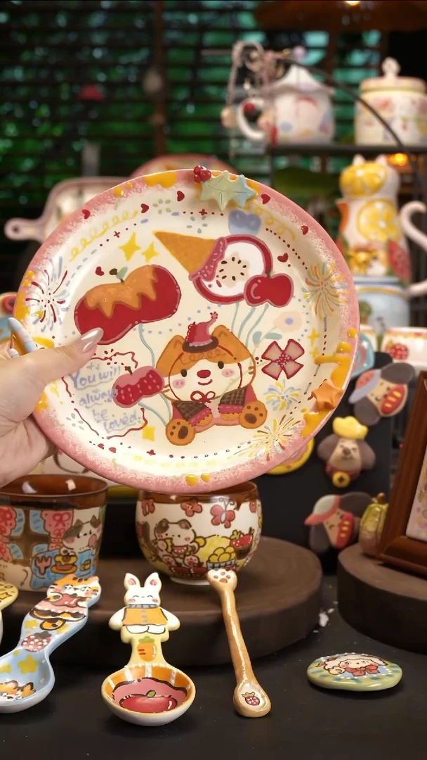 苏*水【原创设计】景德镇手绘陶瓷