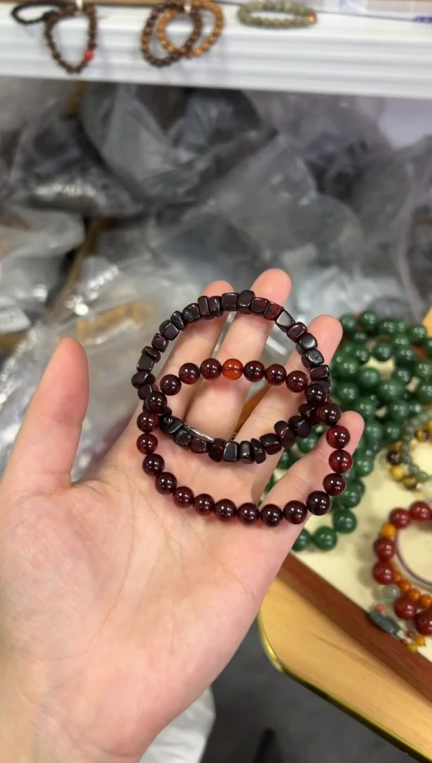 【闪购商品】血珀手链未镶嵌血珀俩条一组[0724]