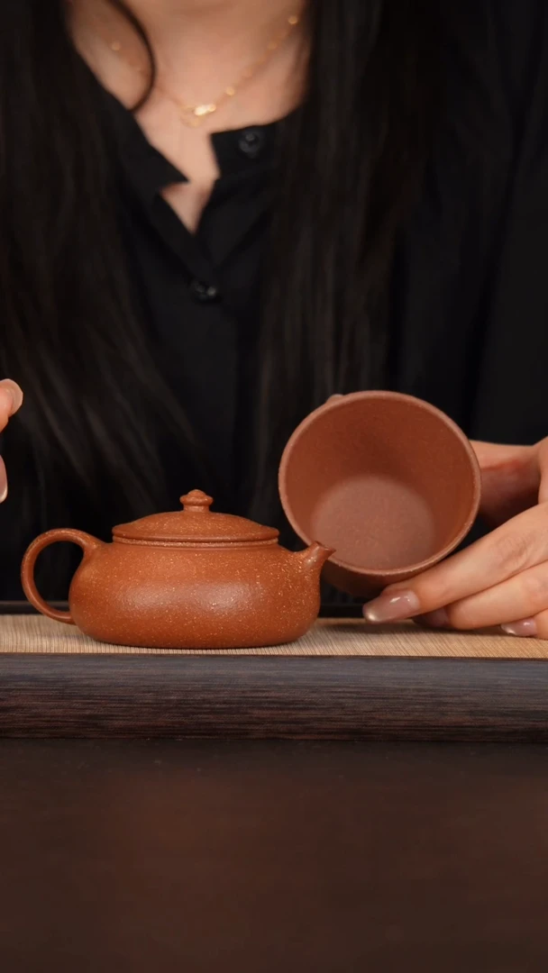 茶壶紫砂寒江壶 原矿紫砂