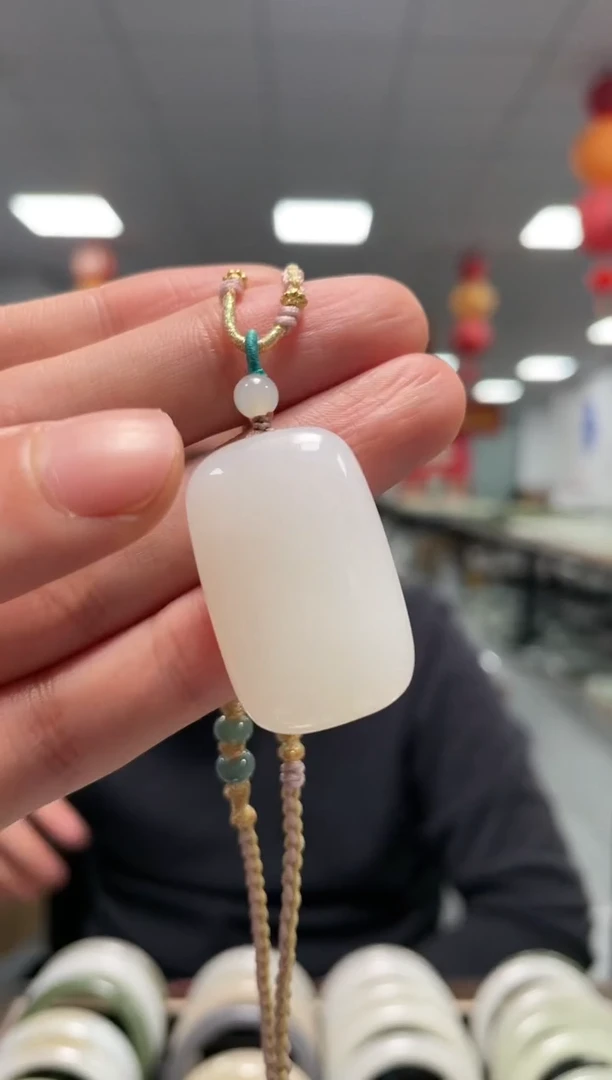 未镶嵌和田玉挂件白玉无事牌挂件一件