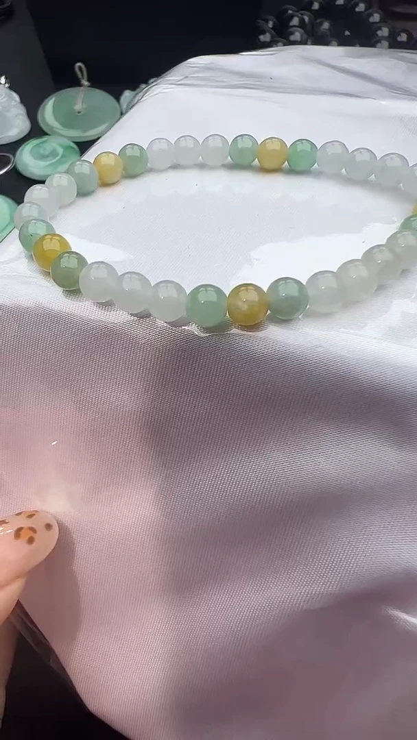 未镶嵌手串翡翠玉珠
