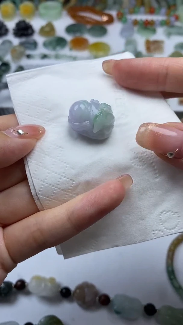 未镶嵌定制翡翠九*?毛货定制不退不换