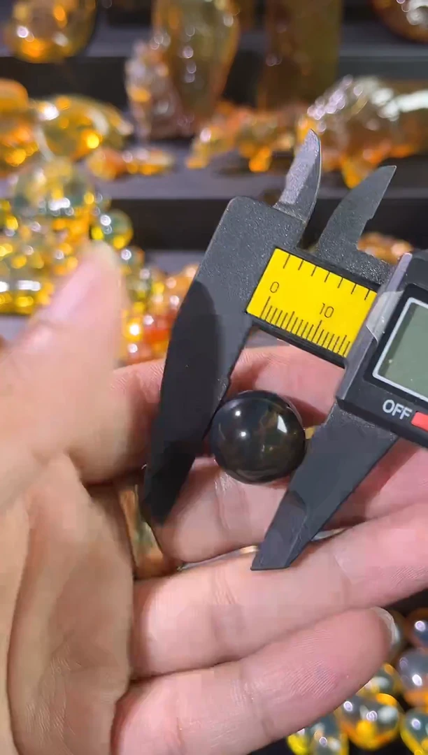 琥珀颈饰未镶嵌17mm灵草单珠