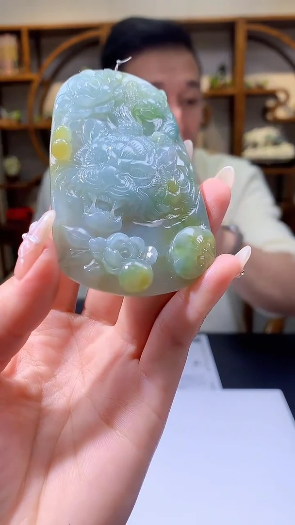 【闪购商品】定制翡翠未镶嵌8005jj-毛货挂件88