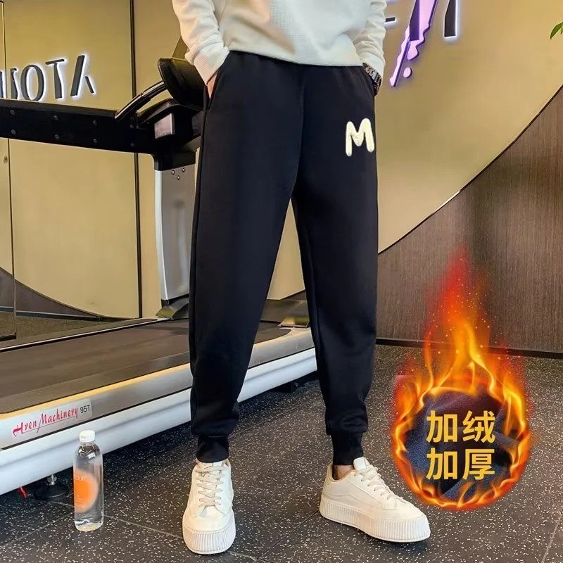 雅鹿百搭男女同款早秋新品弹力显瘦休闲百搭潮流运动时尚卫裤