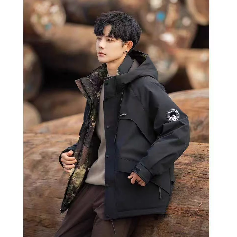 『光头臻选』《荒野求生*极寒》户外高品质情侣款保暖加厚外套-6666