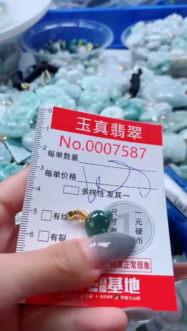 吊坠(不含链)未镶嵌翡翠7587