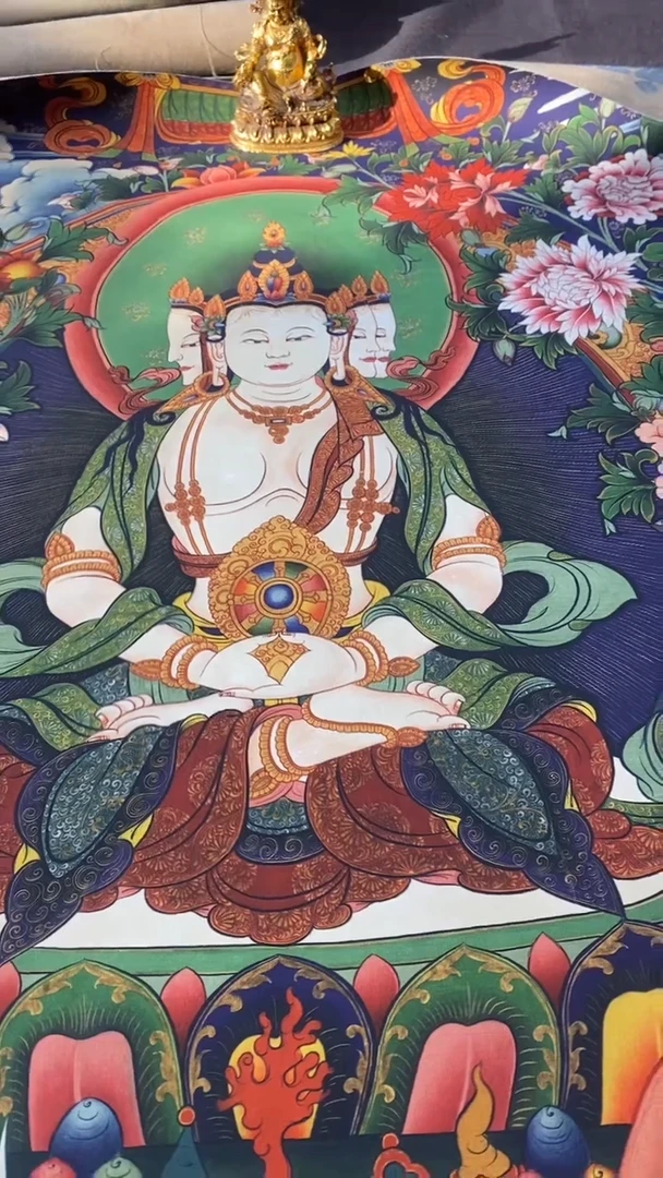 卷轴画王姬藏传唐卡艺术品