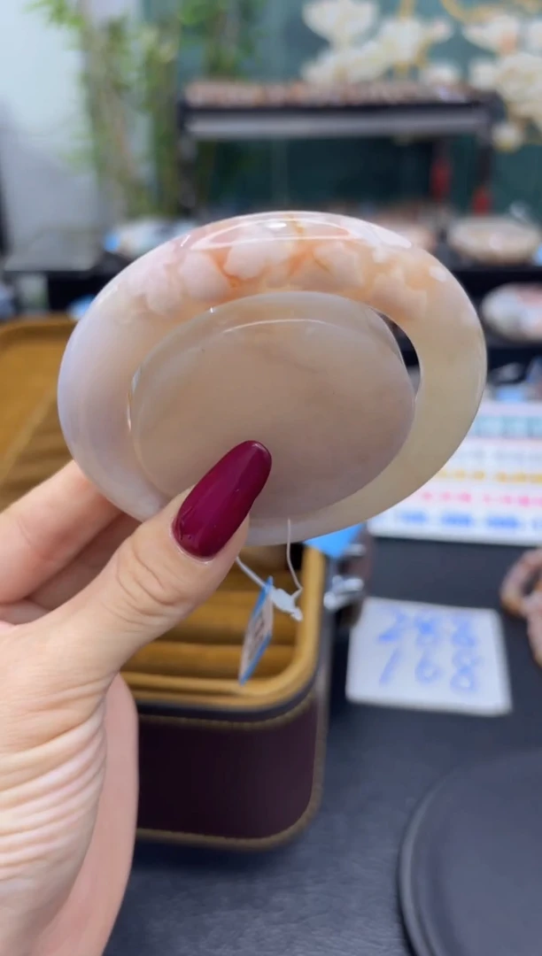 未镶嵌手镯石英质玉A186(56圈赠送镯心)