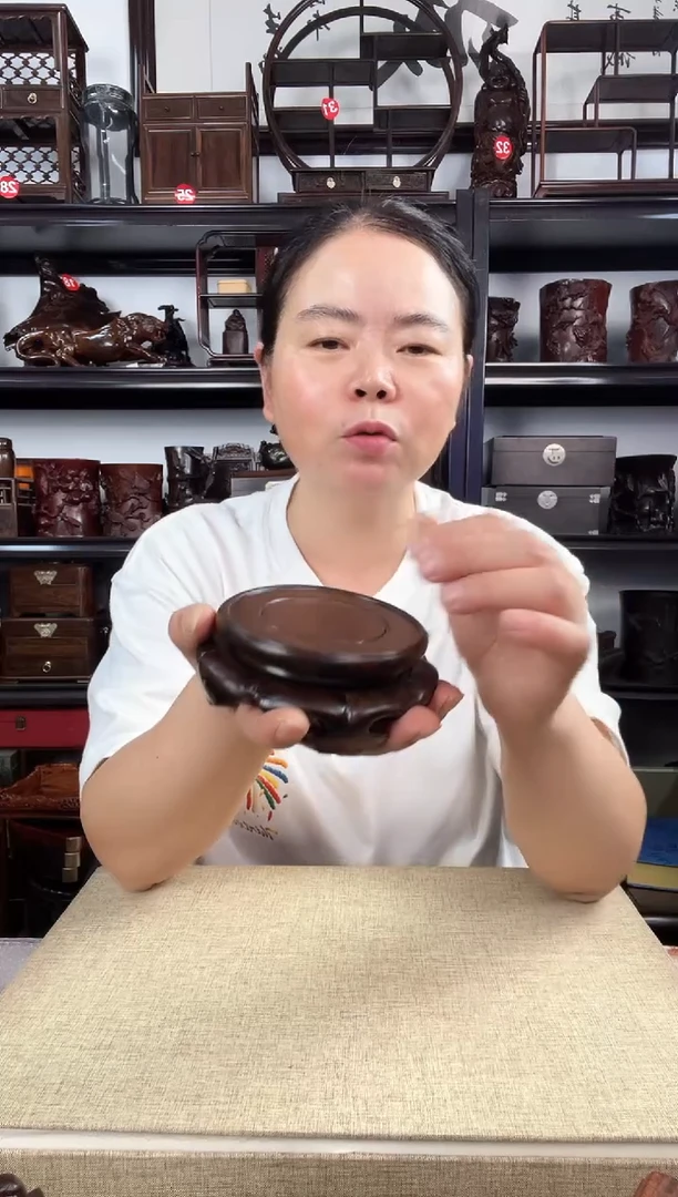 木旋转黑2号老李红木工艺品