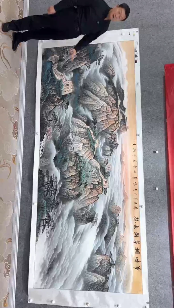 国画张传亭老师的红袍作品