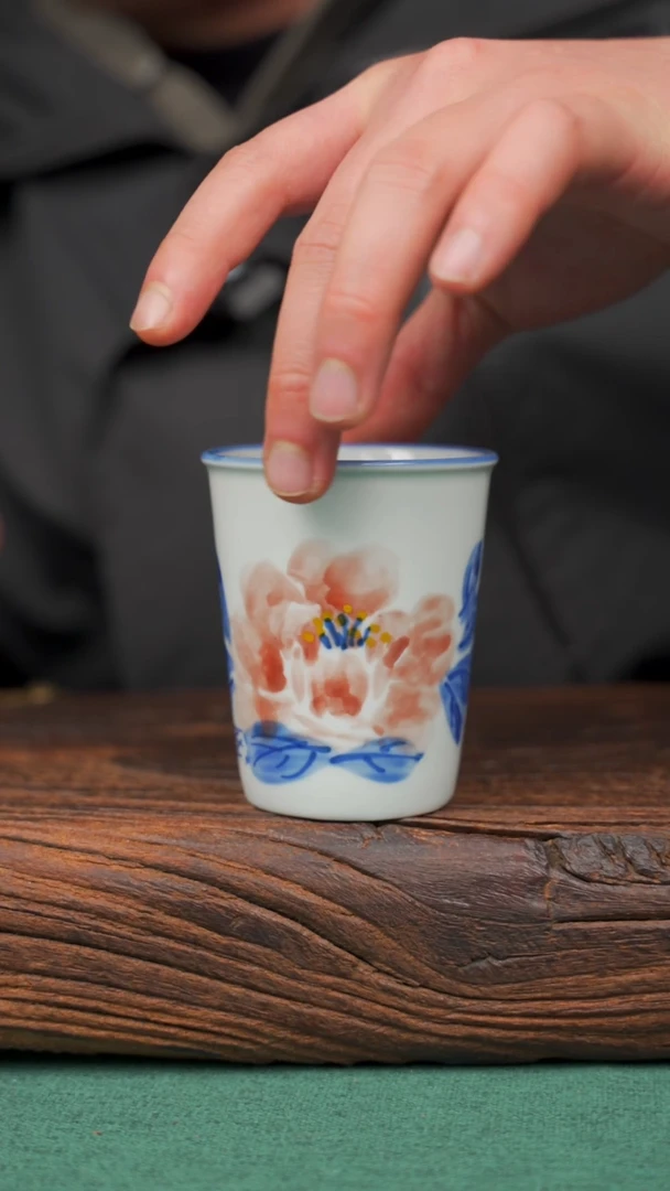 【闪购商品】瓷片11景德镇杯釉下手工手绘瓷器
