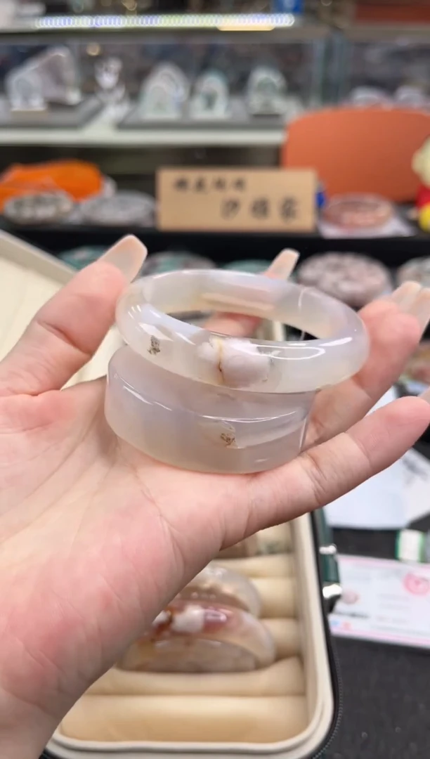 石英质玉手镯未镶嵌57圈口 （赠品镯心）3889180