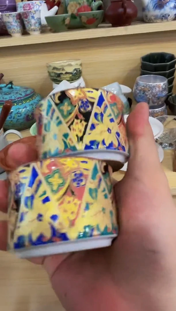 陶瓷茶具摆件旅行套组