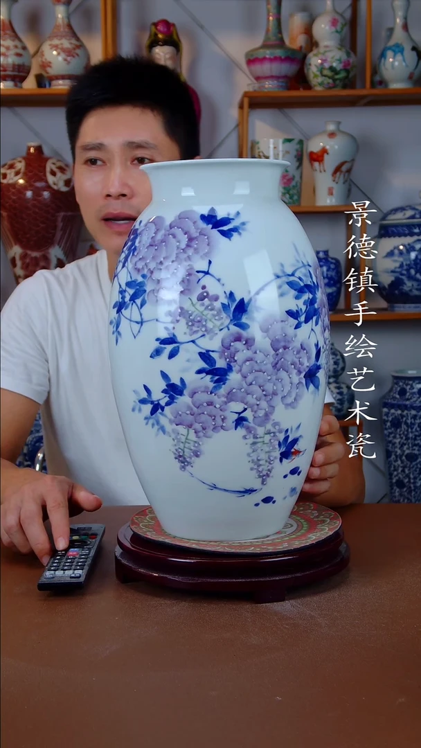 现代景德镇手工手绘陶瓷摆件29