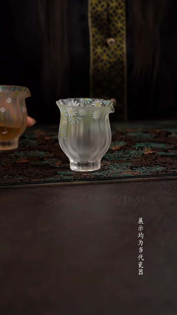 陶瓷杯周边琉璃心缘甄加彩公道 小雏菊