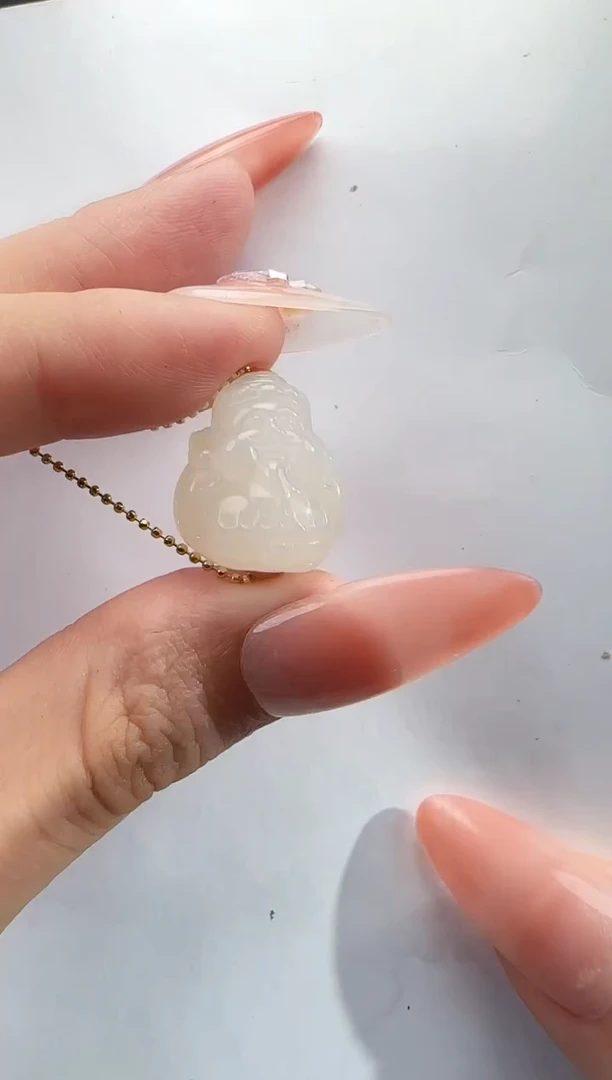 和田玉未镶嵌吊坠(不含链)1