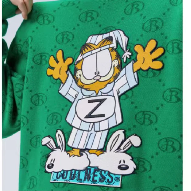 （鸟）C4443冬季潮牌时尚卡通情侣印花套头卫衣