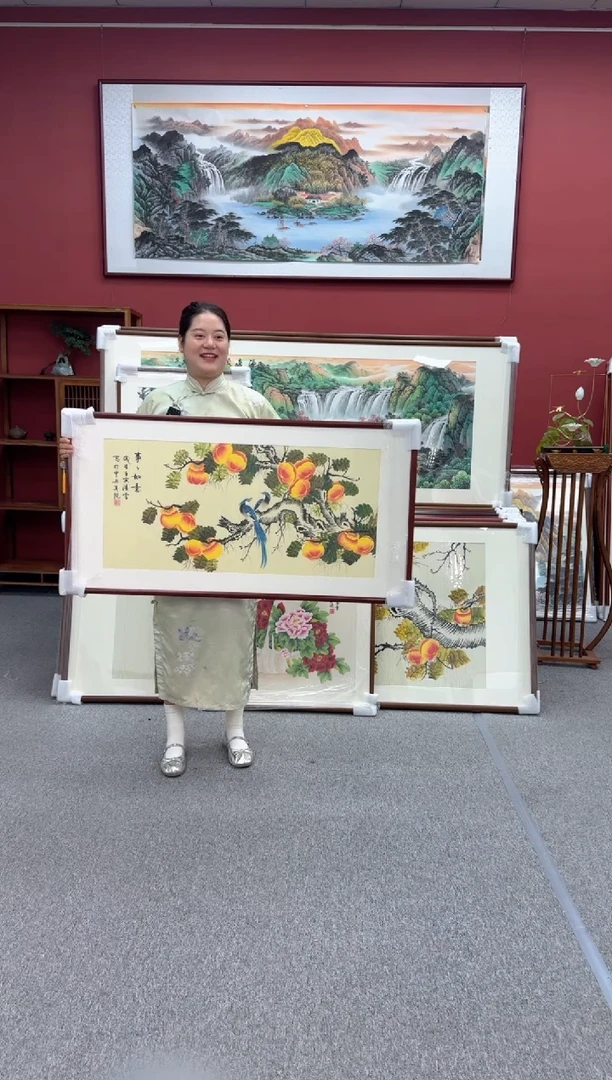 国画手绘  事事如意 125*65