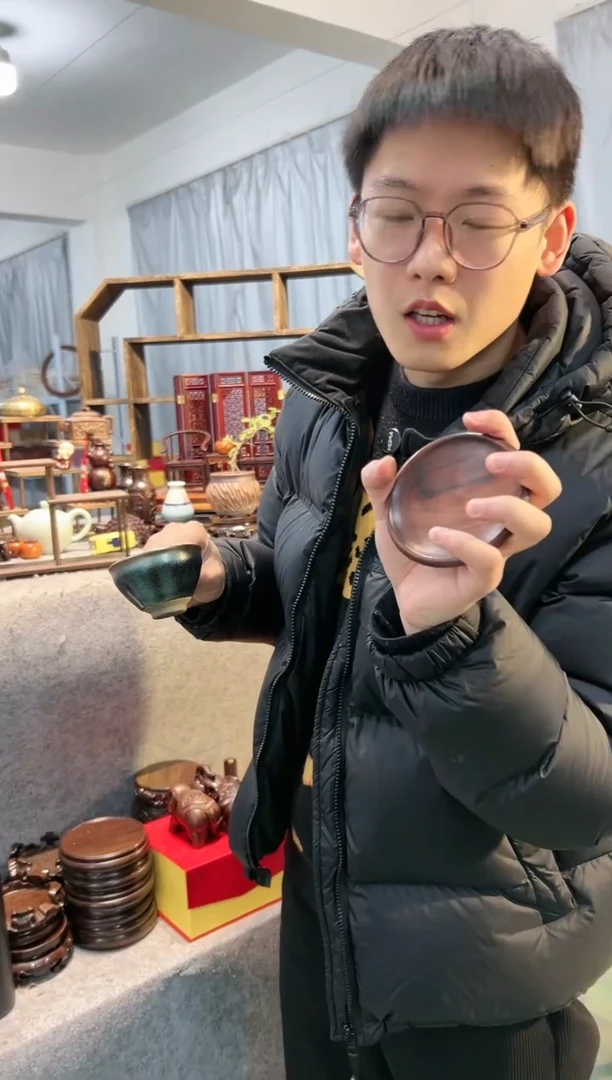 【闪购商品】交趾黄檀（大红酸枝）光板茶杯垫一个