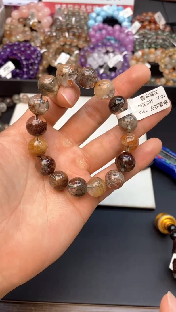 水晶手链未镶嵌A25 四季幽灵 13mm+