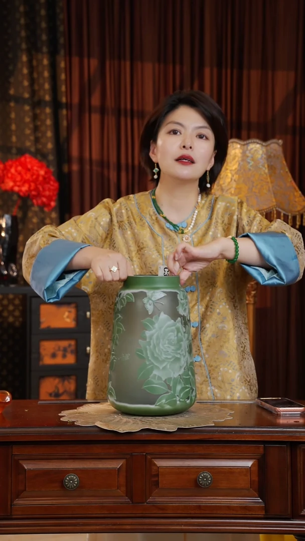 手工艺品琉璃葛蕾--染碧