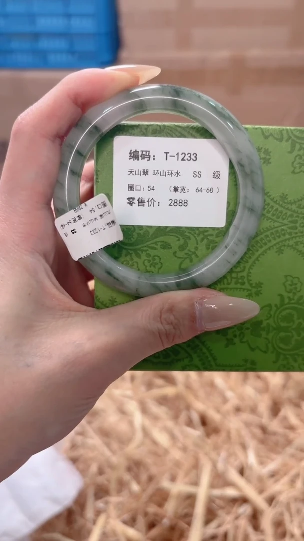 未镶嵌手镯石英质玉T-1233