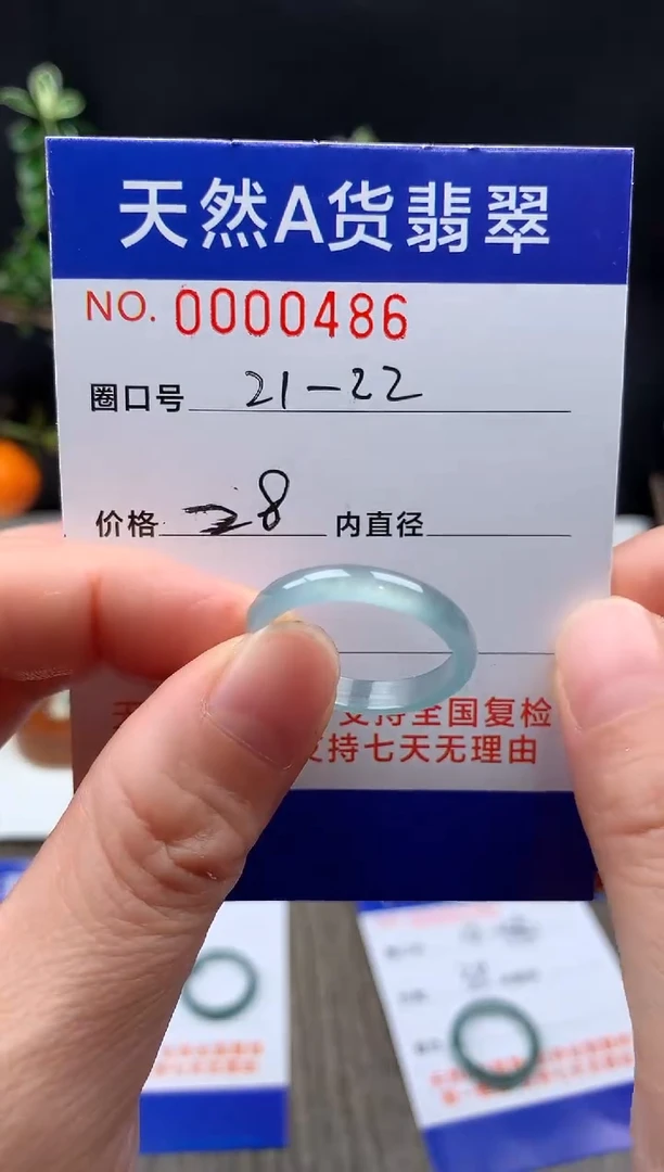 未镶嵌戒指翡翠21-22#