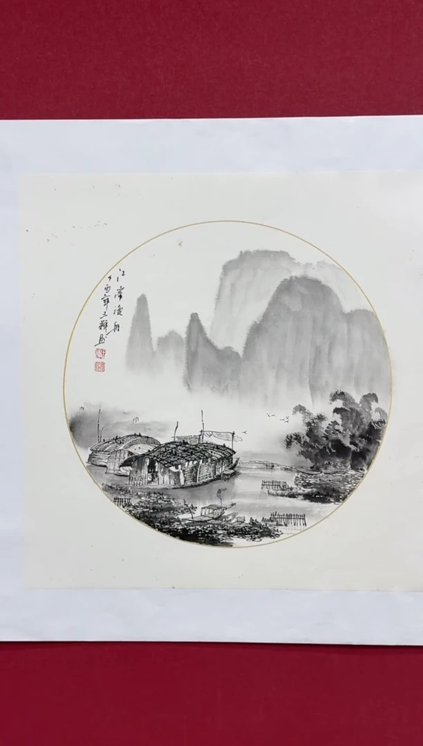 国画国画绘画山水花鸟