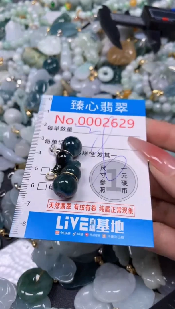 【闪购商品】翡翠颈饰未镶嵌含绳0002629