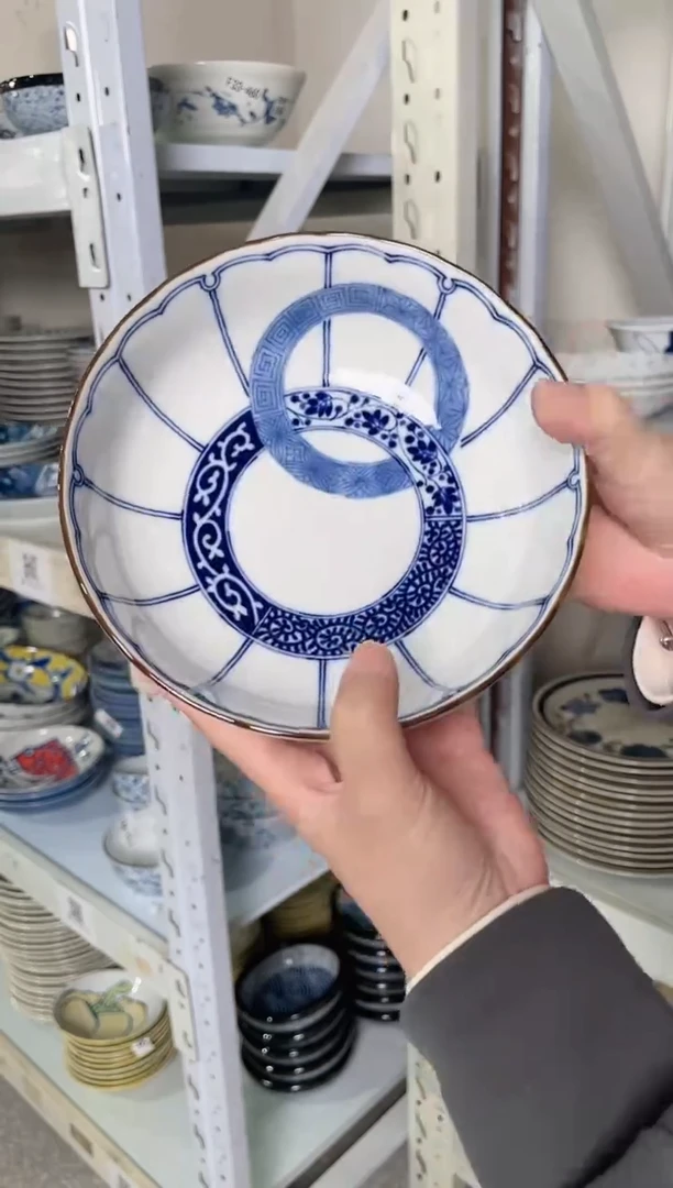 陶瓷双环纹6.5英寸钵 微瑕